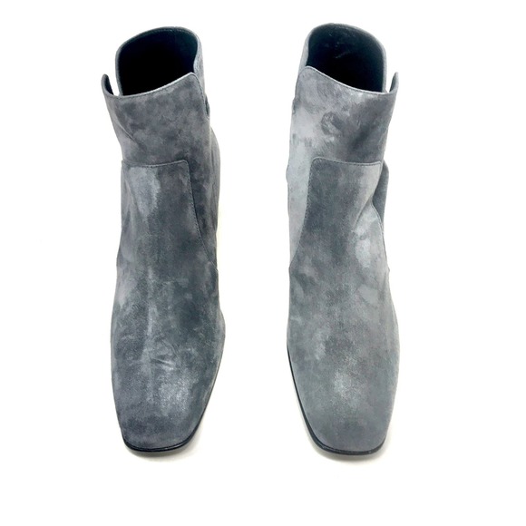 $1050 NIB Roger Vivier Paris Polly Dark Gray Bootie T.45 B sz 41.5 11.5B - Picture 3 of 10